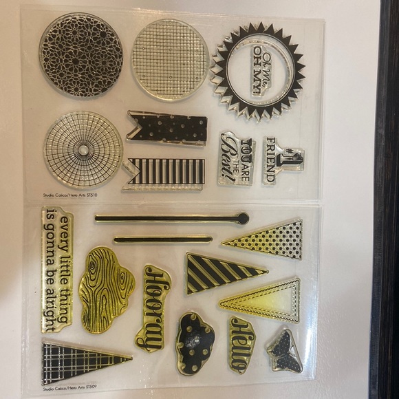 TWO Studio Calico stamp sets 4x6 - Picture 1 of 3